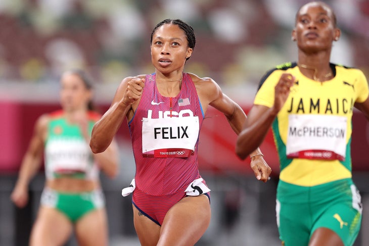 Blessing Okagbare of Nigeria celebrates first place in the Women's News  Photo - Getty Images