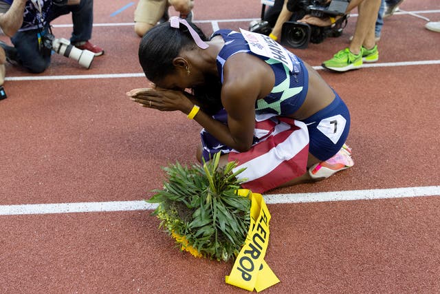 How Olympian Quanera Hayes Has Kept the Faith This Year