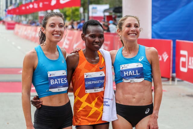 Ruth Chepngetich Wins the 2021 Chicago Marathon; U.S.A.'s Bates and Hall Place Second and Third