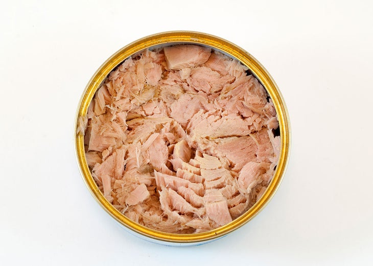 canned tuna, which is a healthy pantry staple protein