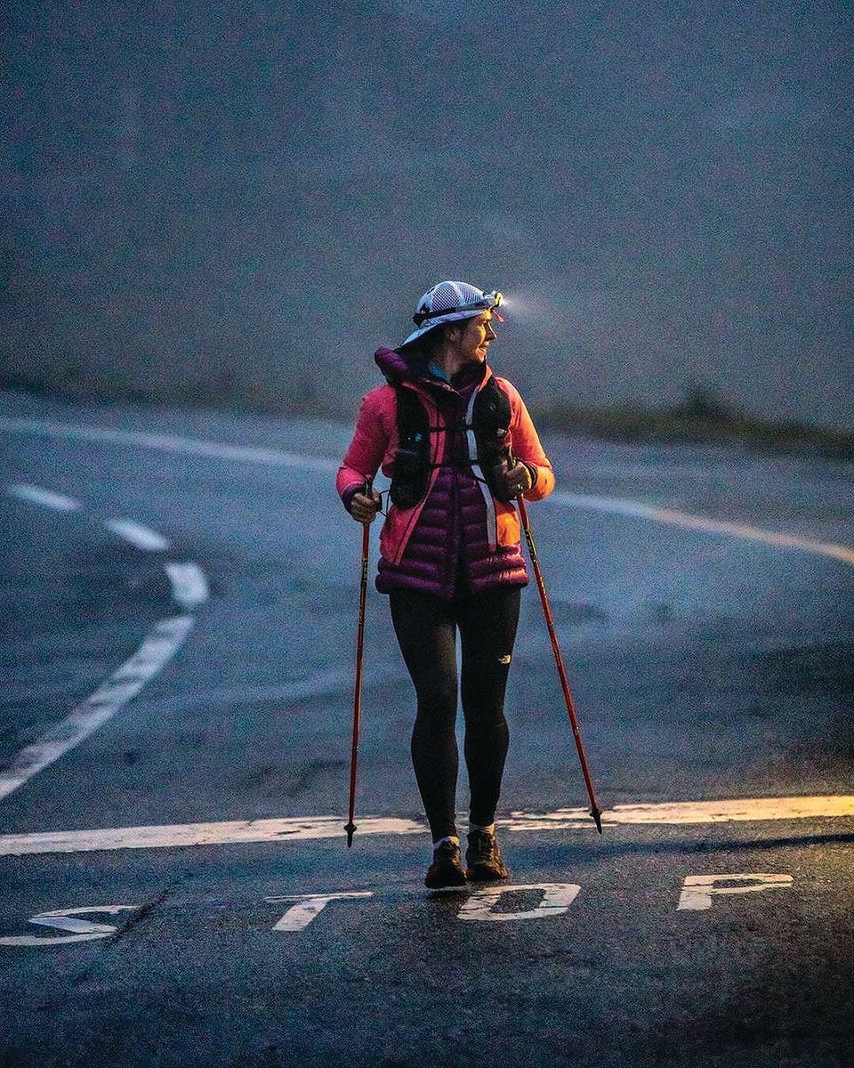 Stephanie Case competing in an ultra marathon