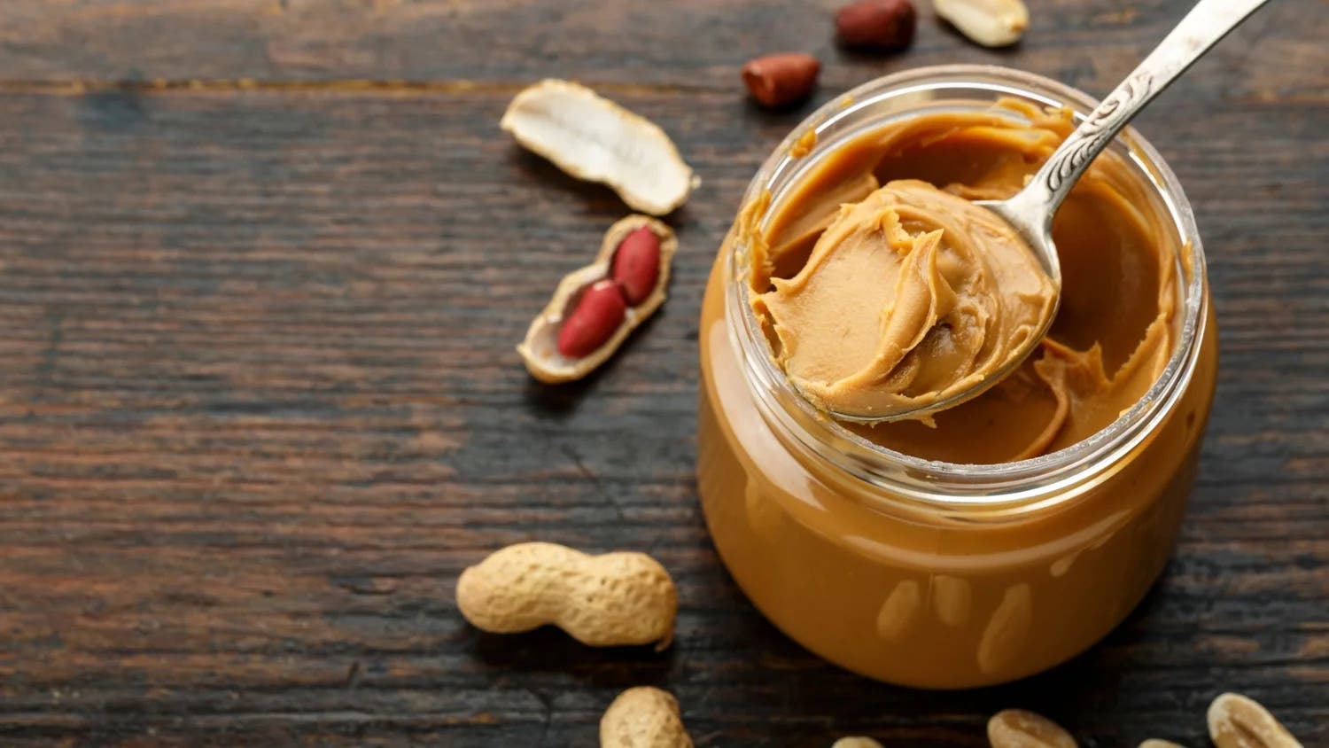 creamy peanut butter in a jar