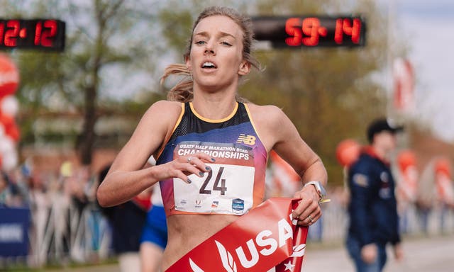 Emily Sisson Sets a New American Half Marathon Record in Indianapolis