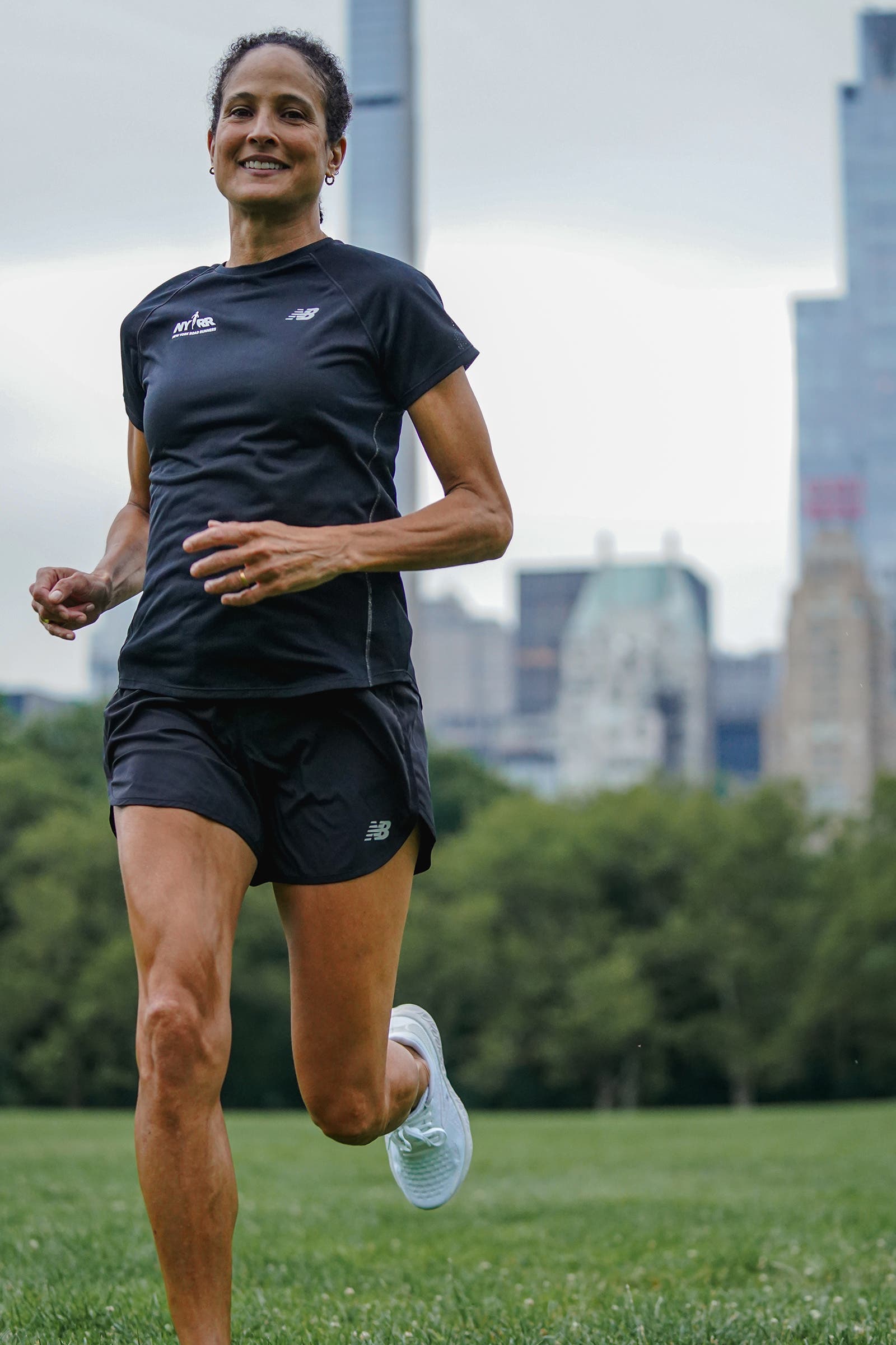 Nnenna Lynch running in Central Park