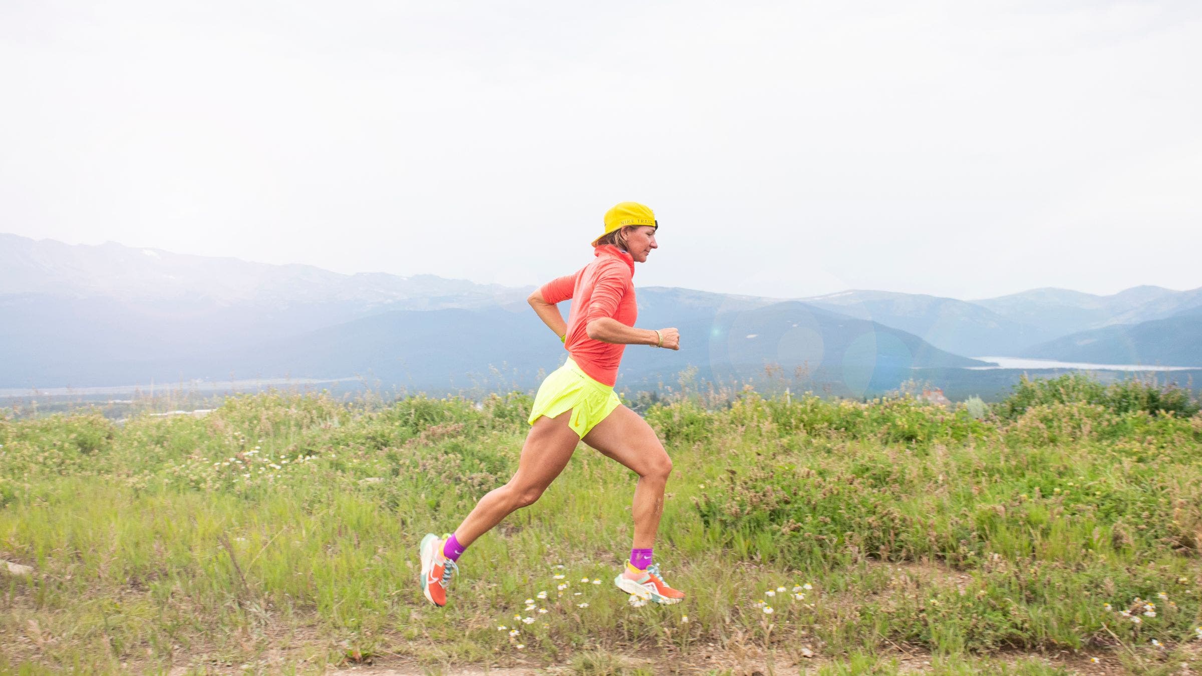 Sally McRae Running in Leadville