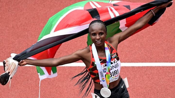 2023 Boston Marathon: Hellen Obiri and daughter Tania capture hearts with  finish line greeting