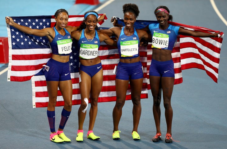 Tori Bowie at the Rio Olympics 2016