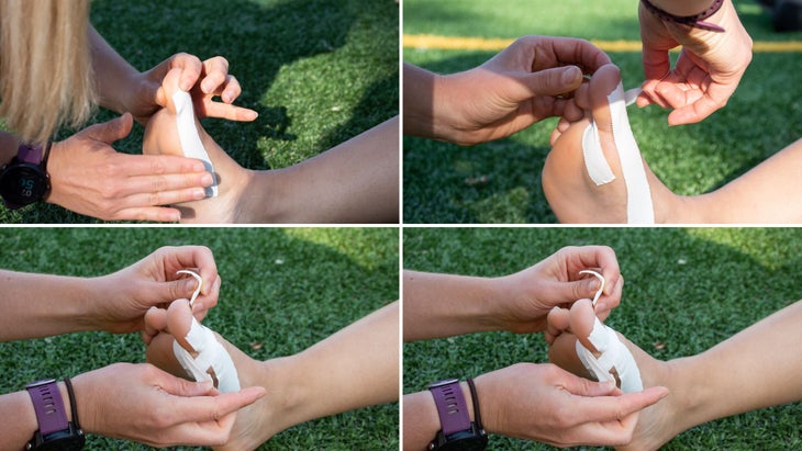 Taping or bunion support