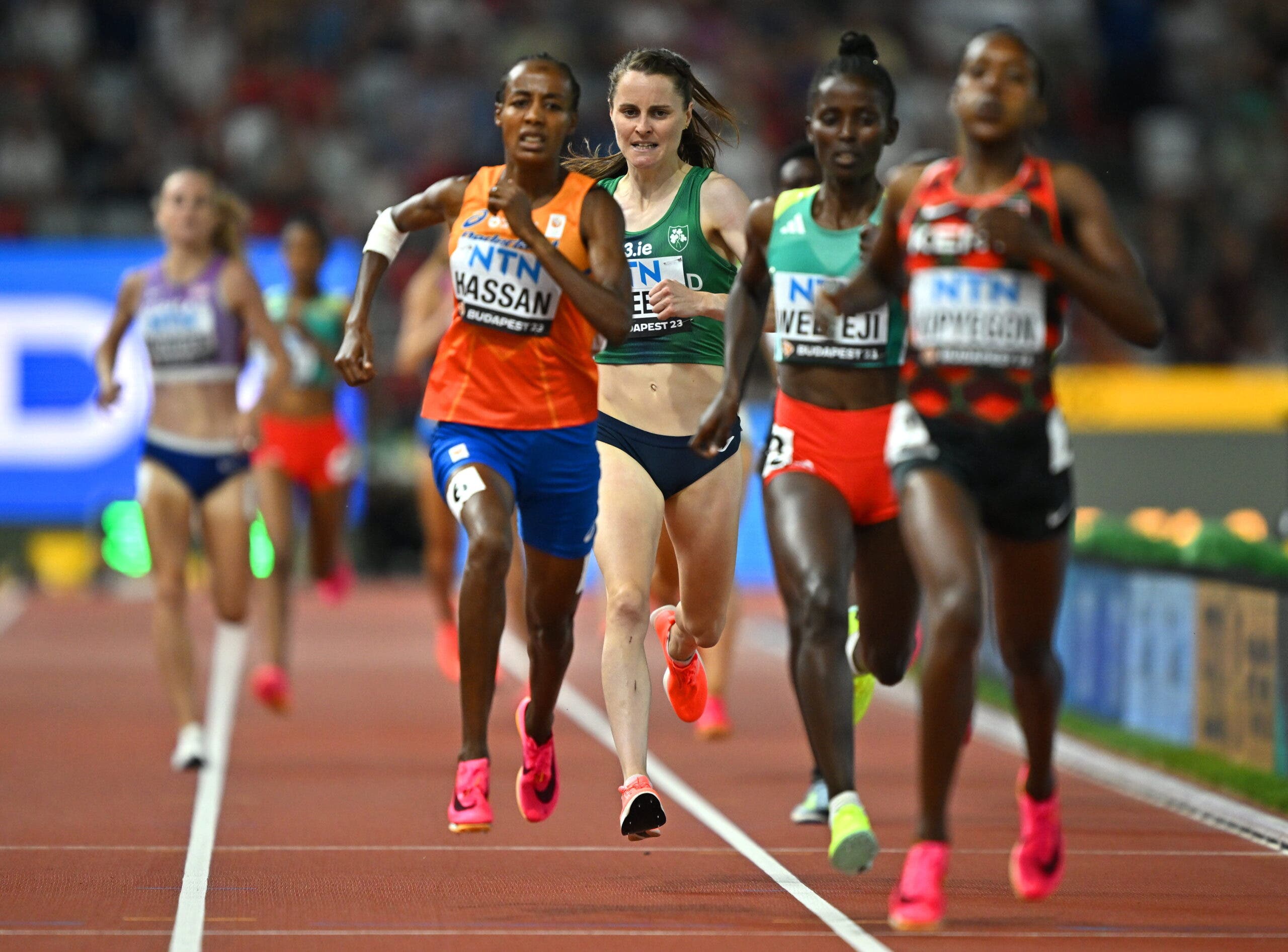Ciara Mageean competes in the 1500m in Budapest