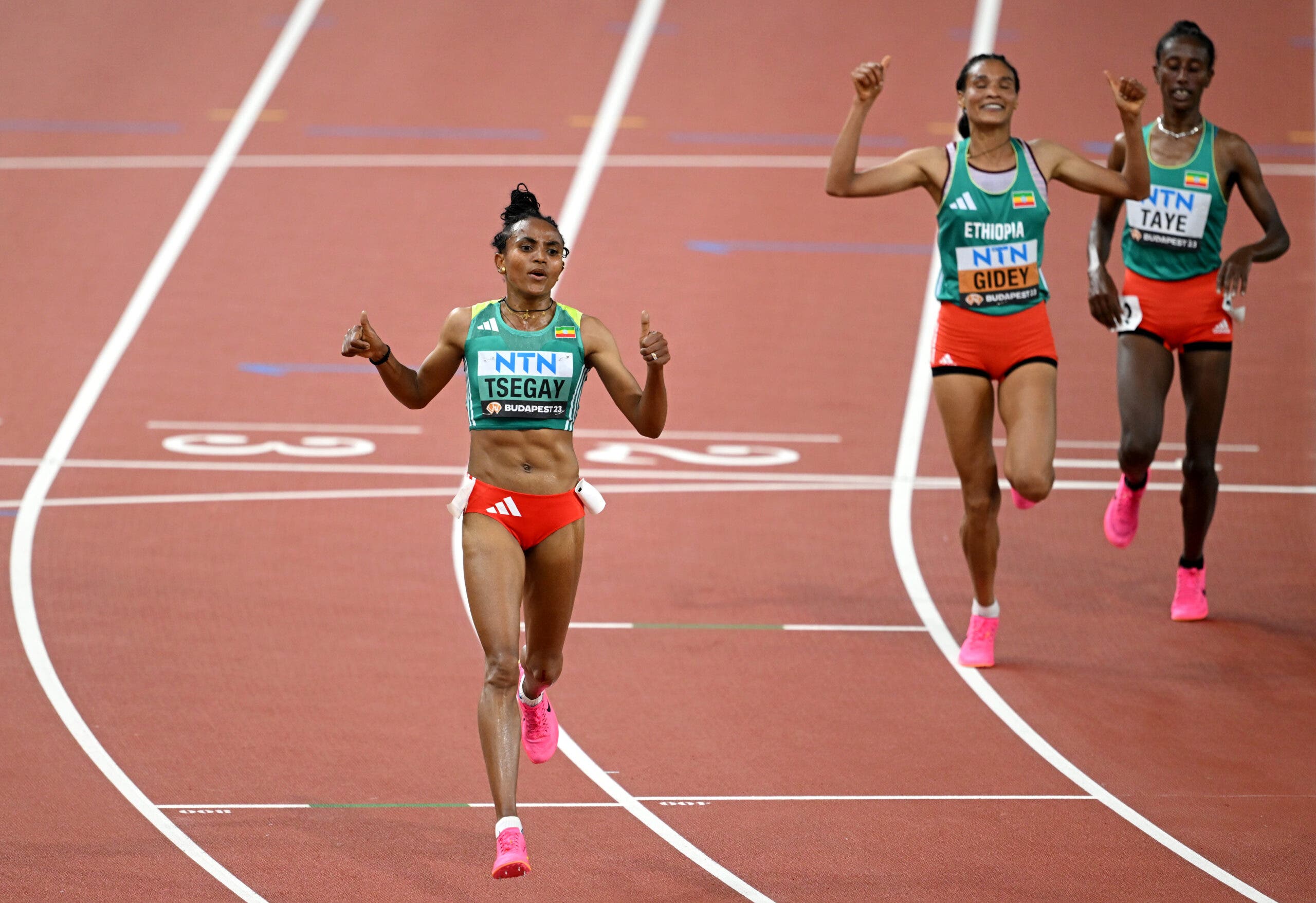 Gudaf Tsegay wins 10,000m in Budpaest