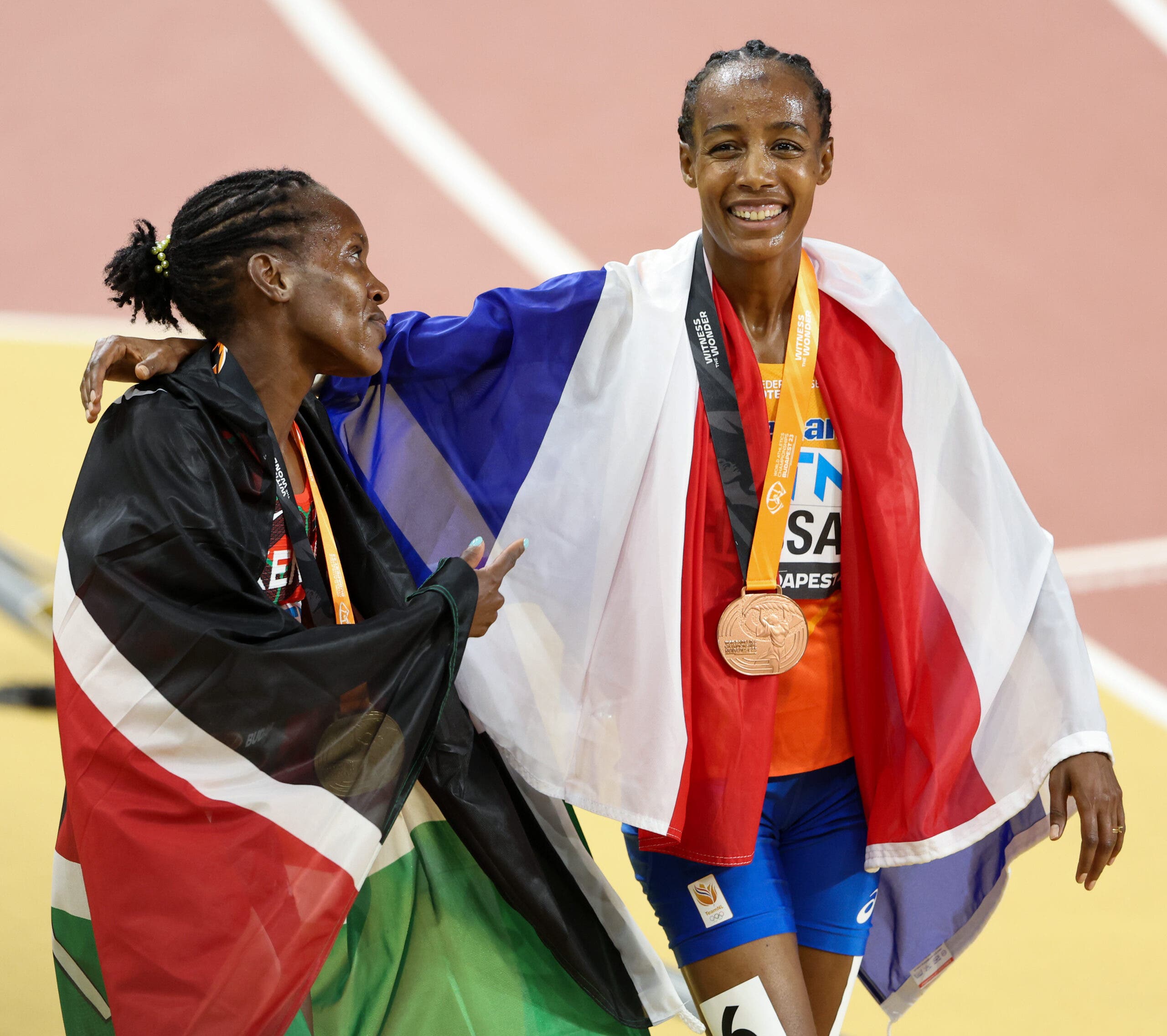 Faith Kipyegon and Sifan Hassan