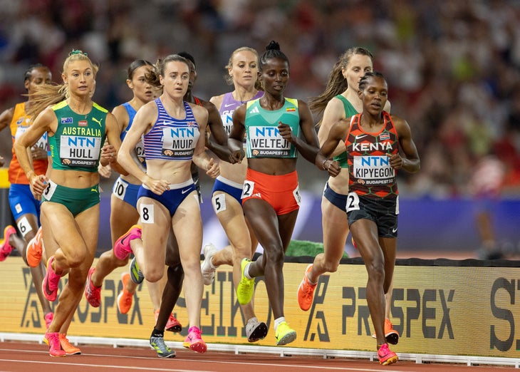 Start of 1500m final in Budapest