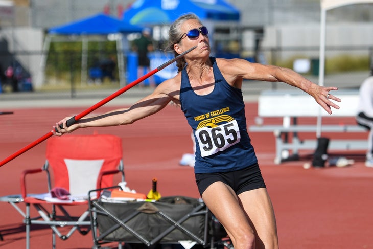 Sue McDonald javelin throw