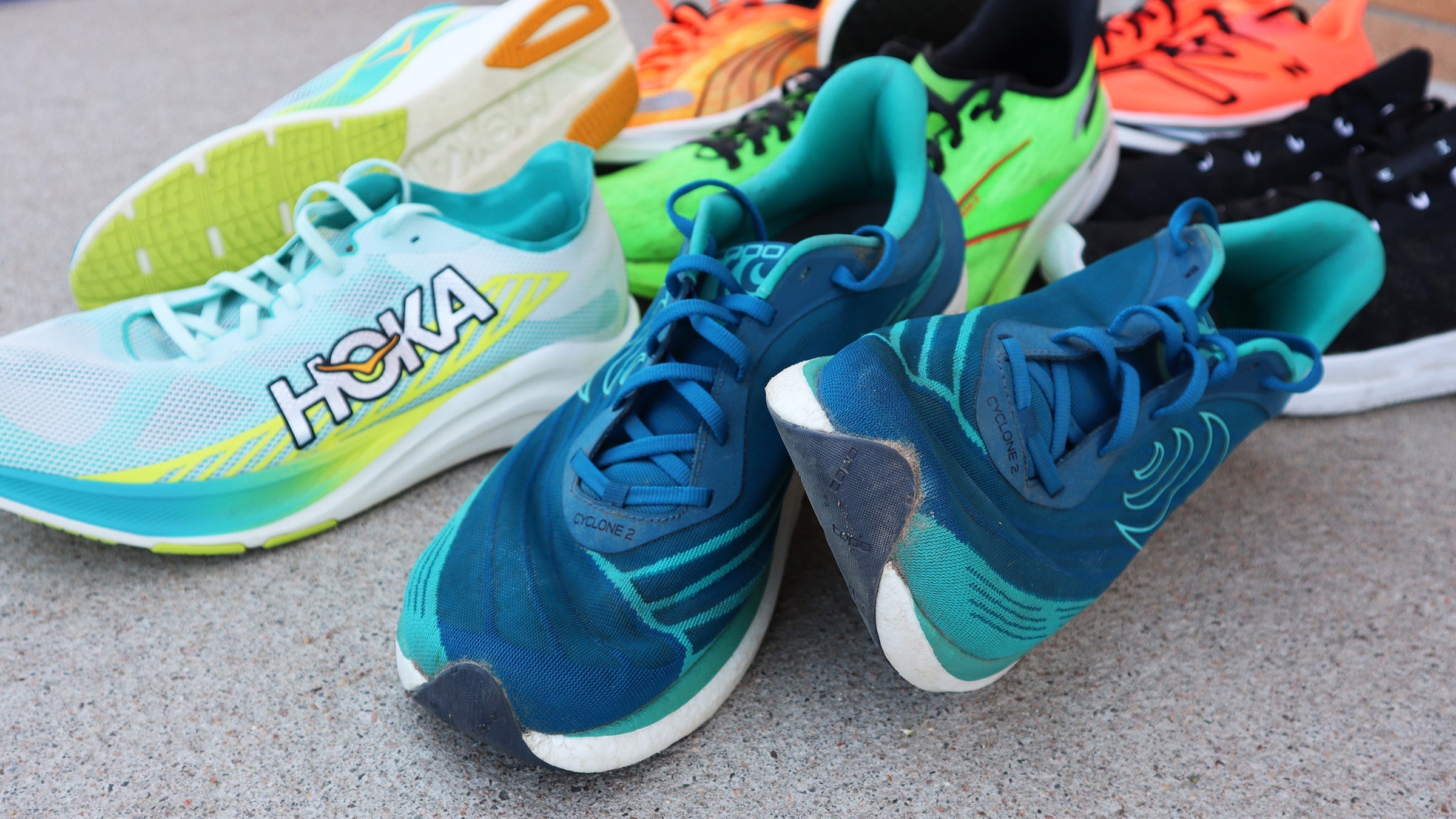 group of non-plated, lightweight, flexible, speedy running shoes