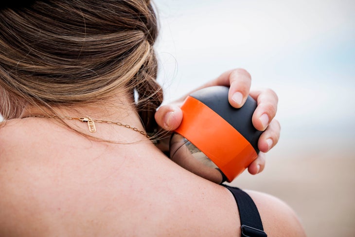The Ice/Head Massage Ball has specially formulated and reusable hot and cold components for longer-lasting therapy techniques.